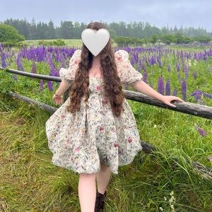 Floral Selkie Dress